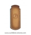 Funda de piel FJC3D MARRON artesana JOSE CARBALLIDO doble