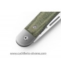 Navaja Lionsteel JACK micarta verde JK2 CGV