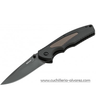 Boker PLUS Gemini NGA Black D2 pocket knife 01BO505