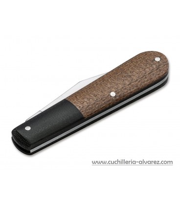 NavajaBoker Barlow Integral Burlap Micarta Brown 110943