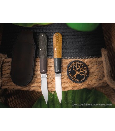 NavajaBoker Barlow Integral Burlap Micarta Brown 110943