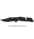 Navaja SOG TRIDENT AT - BLACK & RED, SERRATED SGTRIDSBKR