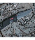 Navaja SOG TRIDENT AT - BLACK & RED, SERRATED SGTRIDSBKR