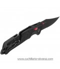 Navaja SOG TRIDENT AT - BLACK & RED, SERRATED SGTRIDSBKR