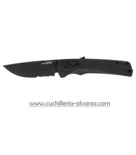 Navaja SOG FLASH AT - BLACKOUT, SERRATED SGFLASHSBK