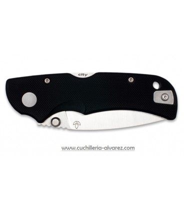 Navaja MANLY CITY CPM S90V Negro (mango plano)
