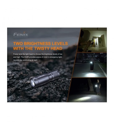 Linternas Fenix E-02R negra