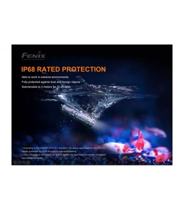 Linternas Fenix E-02R negra