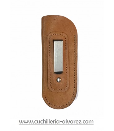 Funda de piel de ciervo FJCC3 MARRON artesana JOSE CARBALLIDO