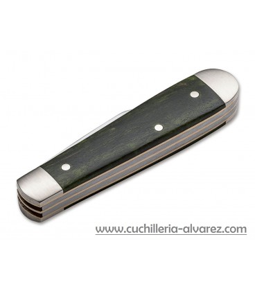 Boker Swell End Jack Maserbirke Grün 112916