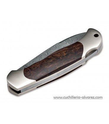 Navaja BOKER Junior Scout Spearpoint Maserbirke Damast 111920DAM