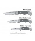 Navaja BOKER Junior Scout Spearpoint Maserbirke Damast 111920DAM