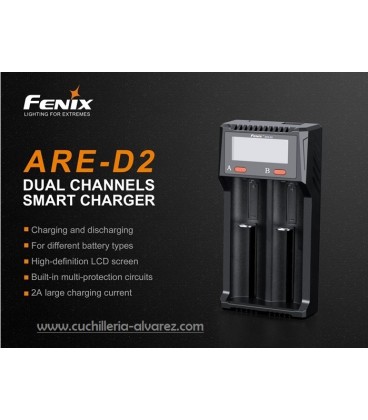Cargador baterias Fenix ARE-A2