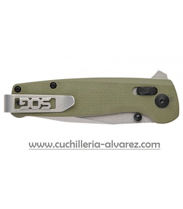 Navaja SOG TERMINUS XR G10 - VERDE OLIVA SGTM1022