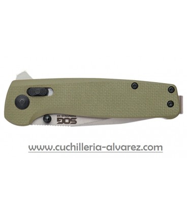 Navaja SOG TERMINUS XR G10 - VERDE OLIVA SGTM1022