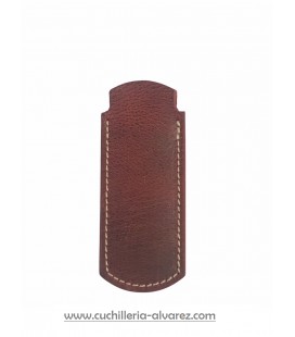 Funda de piel roja artesana JOSE CARBALLIDO doble
