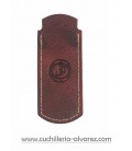 Funda de piel roja artesana JOSE CARBALLIDO doble