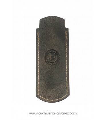 Funda de piel FJC2D NEGRA artesana JOSE CARBALLIDO doble