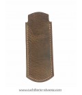 Funda de piel FJC2D MARRON artesana JOSE CARBALLIDO doble