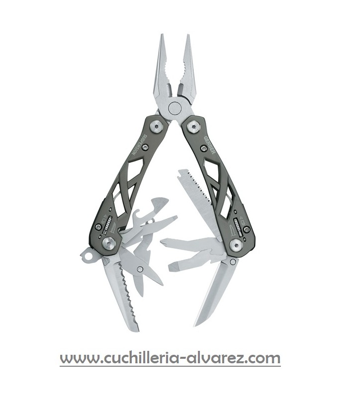 GERBER SUSPENSION con funciones y empuñaduras acero.