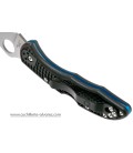 Spyderco Delica 4 Lockback Blue Line C11FPSBKBL