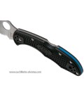 Spyderco Delica 4 Lockback Blue Line C11FPSBKBL