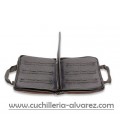 Estuche CASE de cuero para 24 navajas 01074