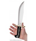 Cuchillo Case Bowie Black Synthetic Handle with Leather Sheath