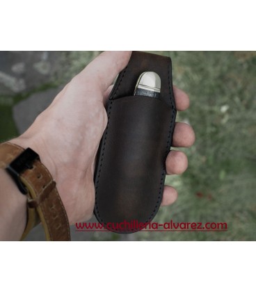 Boker Estuche de cuero marrón con iman 09BO292