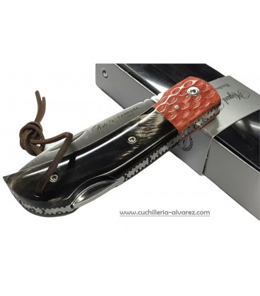 Navaja Nieto CAMPAÑA Nº2  Bufalo y hueso jigged rojo