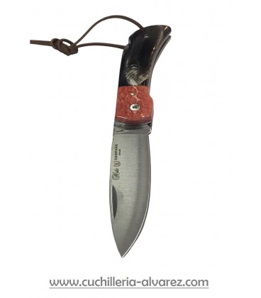 Navaja Nieto CAMPAÑA Nº2  Bufalo y hueso jigged rojo