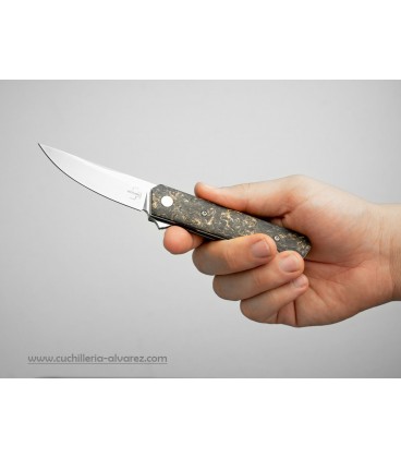 Navaja Boker PLUS Kwaiken Compact Flipper Marble Carbon Cobre 01BO196