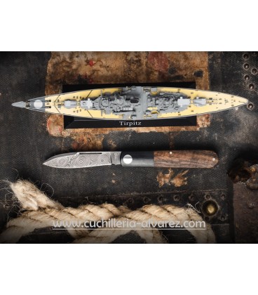 NavajaBoker Barlow Integral Burlap Micarta Brown 110943