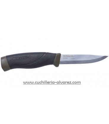 Cuchillo Mora COMPANION verde 3,2 mm de espesor acero carbono