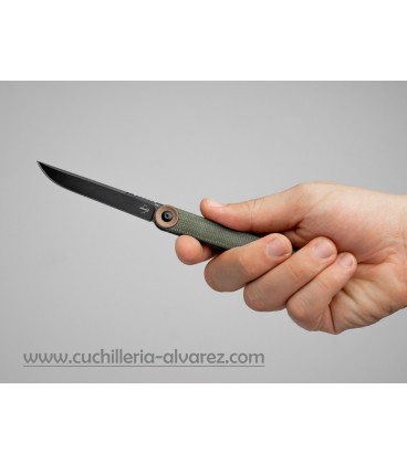 Navaja Boker Plus KAIZEN Green Canvas Micarta 01BO391