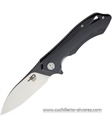 Navaja BESTECH Beluga Linerlock G10 negro BTKG11D1