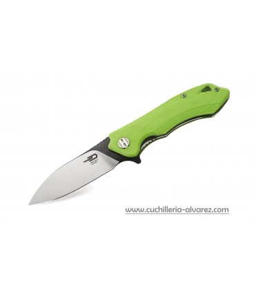 Navaja BESTECH Beluga Linerlock G10 verde neon BTKG11F1