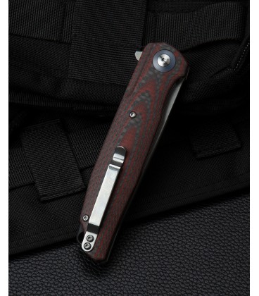 Navaja BESTECH Ascot Linerlock G10 rojo/fibra de carbono BTKG19F