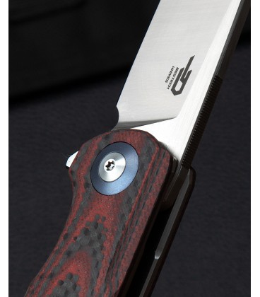 Navaja BESTECH Ascot Linerlock G10 rojo/fibra de carbono BTKG19F