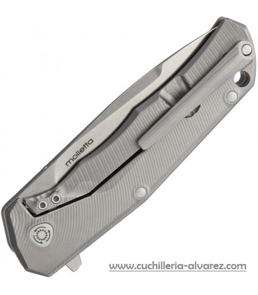 Navaja Lionsteel TRE GY FULL TITANIUM GREY