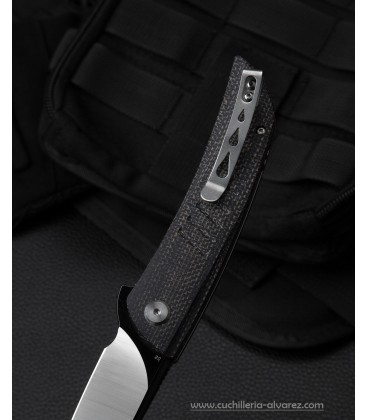Navaja BESTECH SWIFT micarta negra Linerlock BTKG30B2