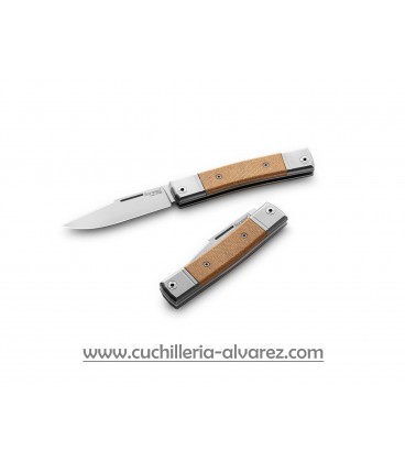 Navaja Lionsteel BESTMAN micarta natural BM1 CVN