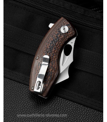 Navaja BESTECH Lizard Linerlock Black/orange BTKG39A