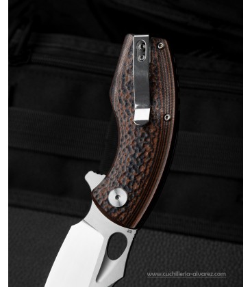 Navaja BESTECH Lizard Linerlock Black/orange BTKG39A