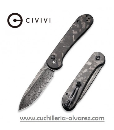CIVIVI ELEMENTUM Linerlock Fibra de carbono marmolado CIVC2103DS3