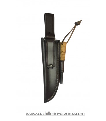 Funda Muela VIKING-11B.M CUERO marron con pedernal