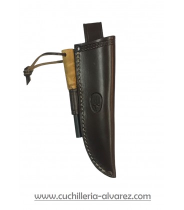 Funda Muela VIKING-11B.M CUERO marron con pedernal