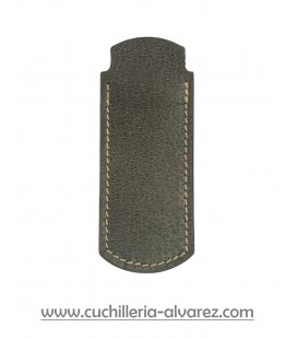 Funda de piel negro desgastado artesana JOSE CARBALLIDO doble