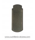 Funda de piel negro desgastado artesana JOSE CARBALLIDO doble