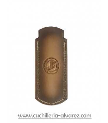 Funda de piel FJC4D MARRON artesana JOSE CARBALLIDO